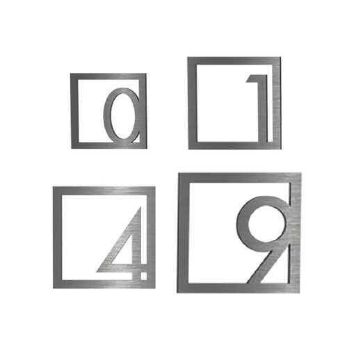 Números – Acero Inoxidable Mod. PT000126 | Jako Herrajes