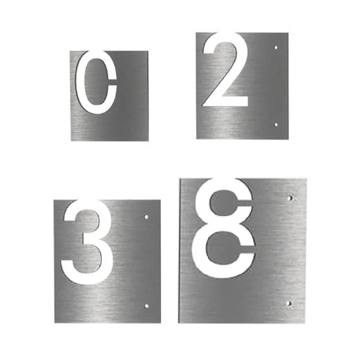 Números Grandes – Acero Inoxidable Mod. PT-000122 | Jako Herrajes