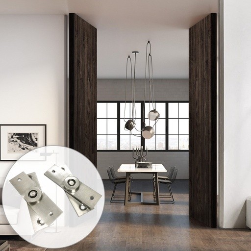 Pivote De Latón Sólido Con Baleros Mod. 2505HDNS | Jako Herrajes