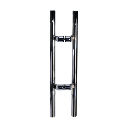 MANILLÓN TIPO H DESFASADO - PULIDO - 24" - ACERO INOXIDABLE 304 - MOD. L24 (SET) | www.jako.mx