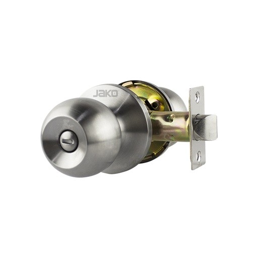 Cerradura Tipo Pomo Baño Acero Inoxidable Mod.281BK10 | Jako Herrajes