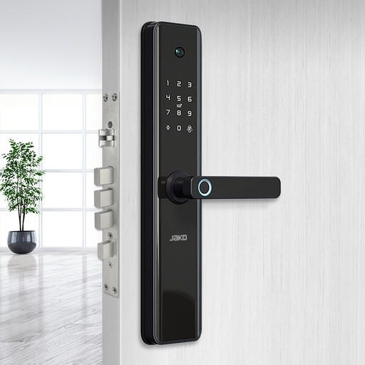 Cerradura digital con huella y bloqueo con cámara JKHDF1|Jako Herrajes